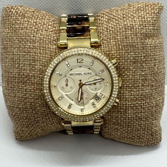 Michael Kors Parker MK5688 Women Two-Tone Analog Dial Quartz Wrist Watch JNA616 - Picture 1 of 11
